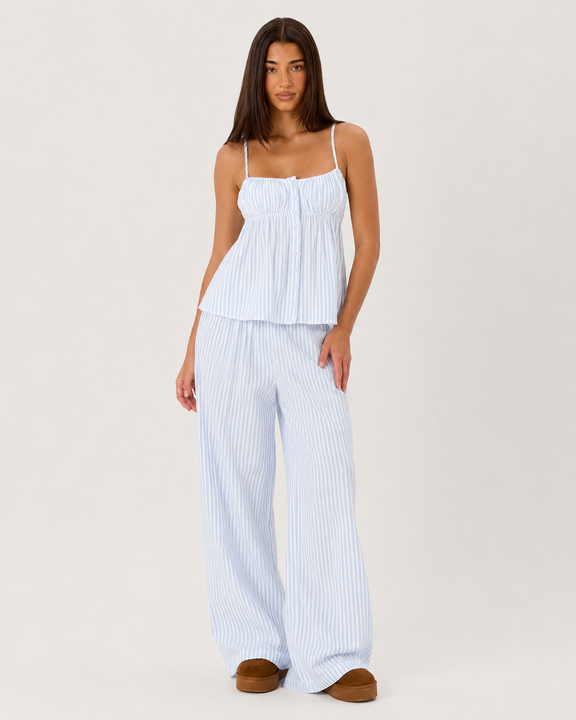 Nube de Algodón – Conjunto camisola con pantalón anchosi