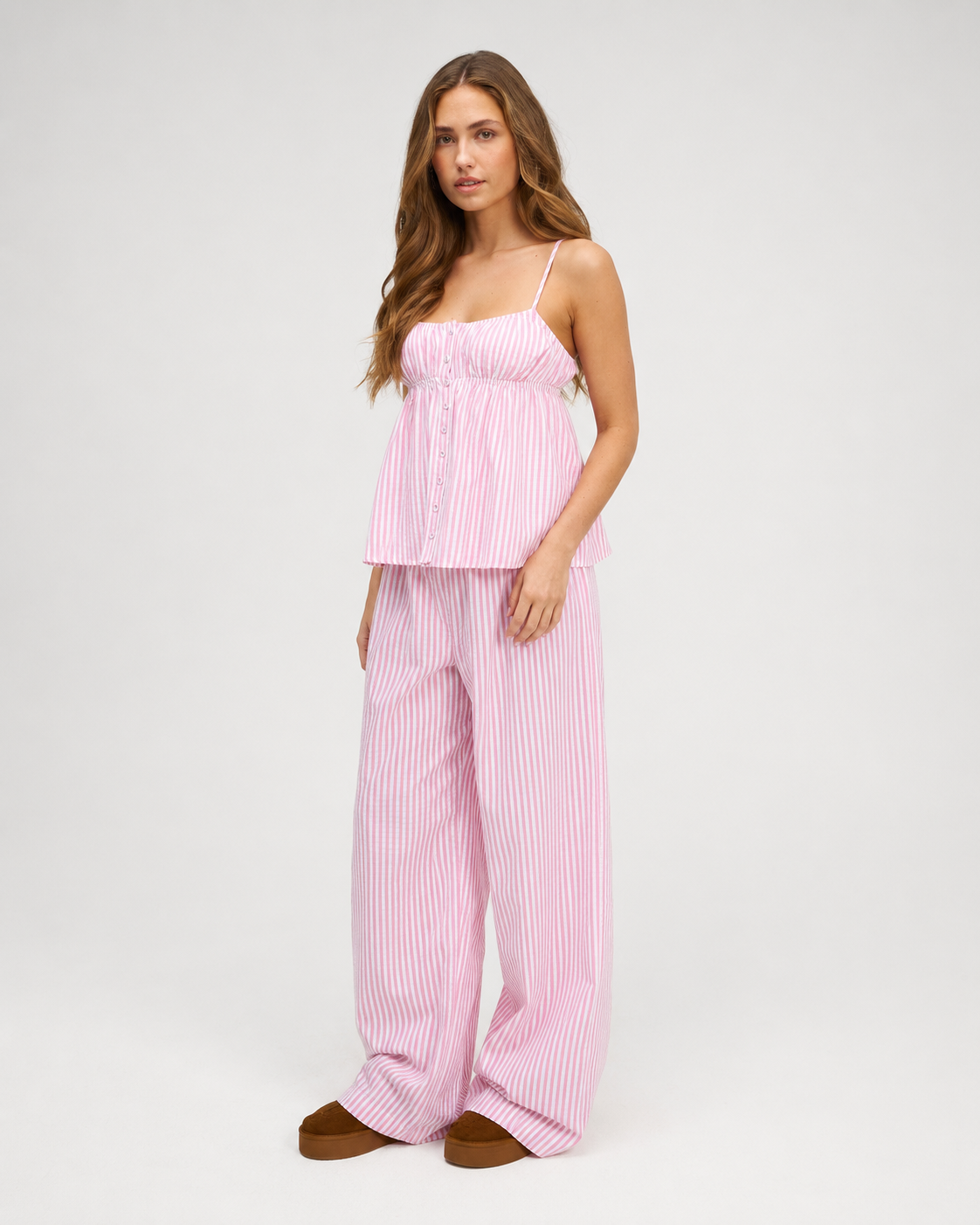 Nube de Algodón – Conjunto camisola con pantalón anchosi