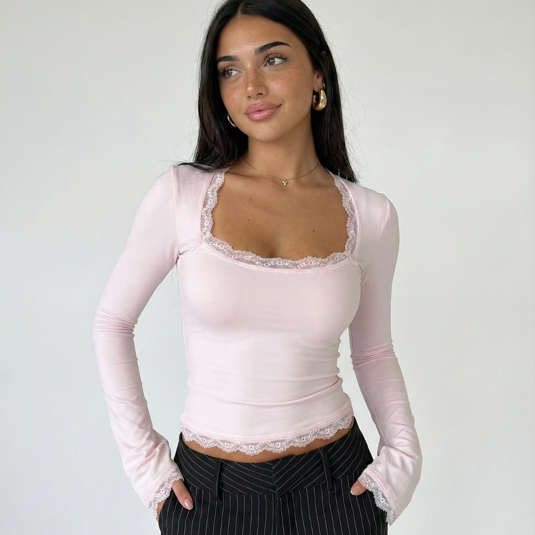 Gala – Lace Trim Top