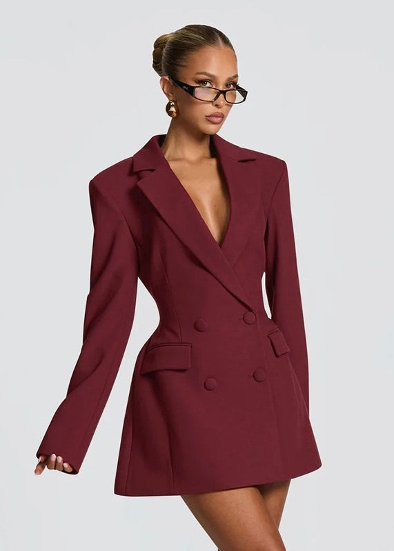 Nora – Vestido corto estilo blazer