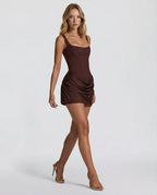 Valeria – Vestido corto efecto corsé