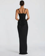 Victoria – Vestido largo efecto corsé