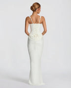 Victoria – Vestido largo efecto corsé