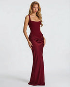Victoria – Vestido largo efecto corsé