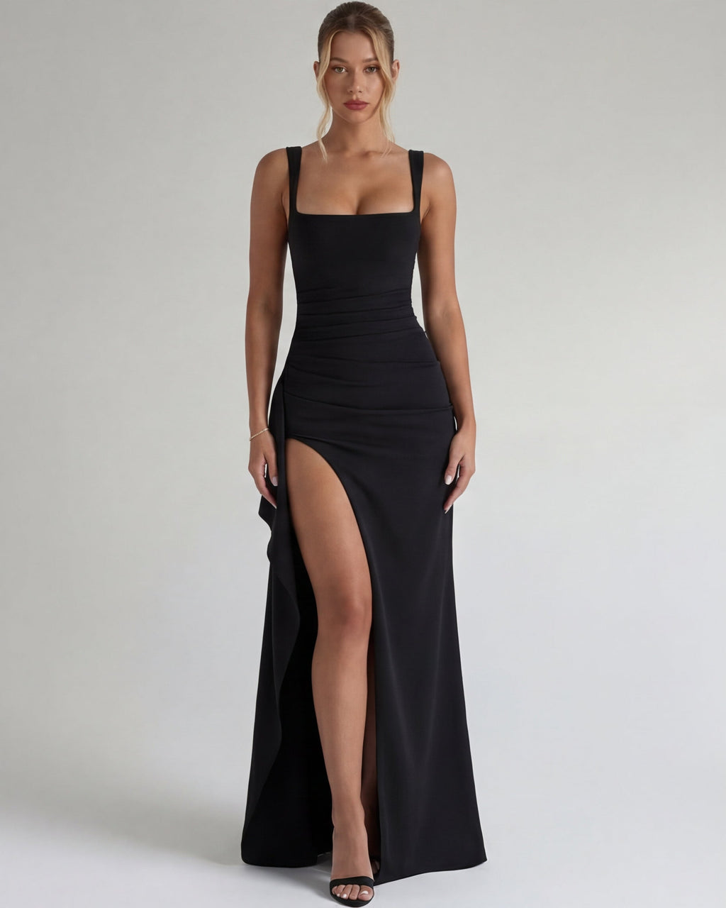 Elena – Vestido largo entallado