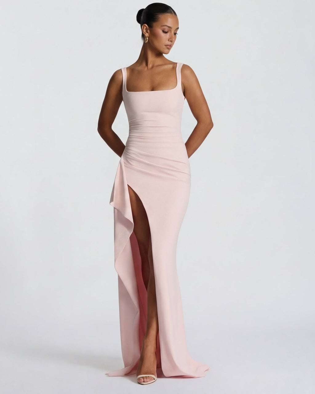 Elena – Vestido largo entallado