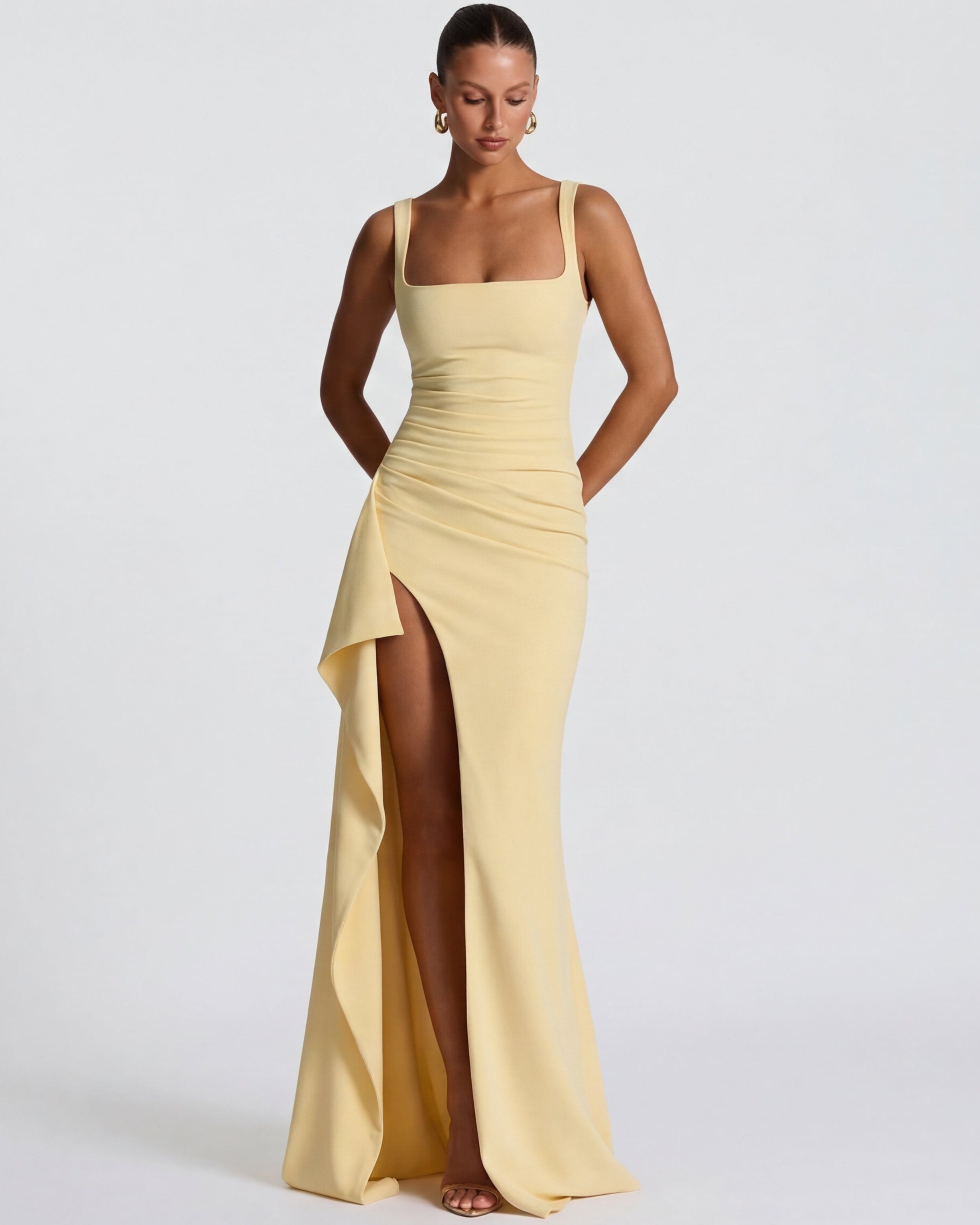 Elena – Vestido largo entallado