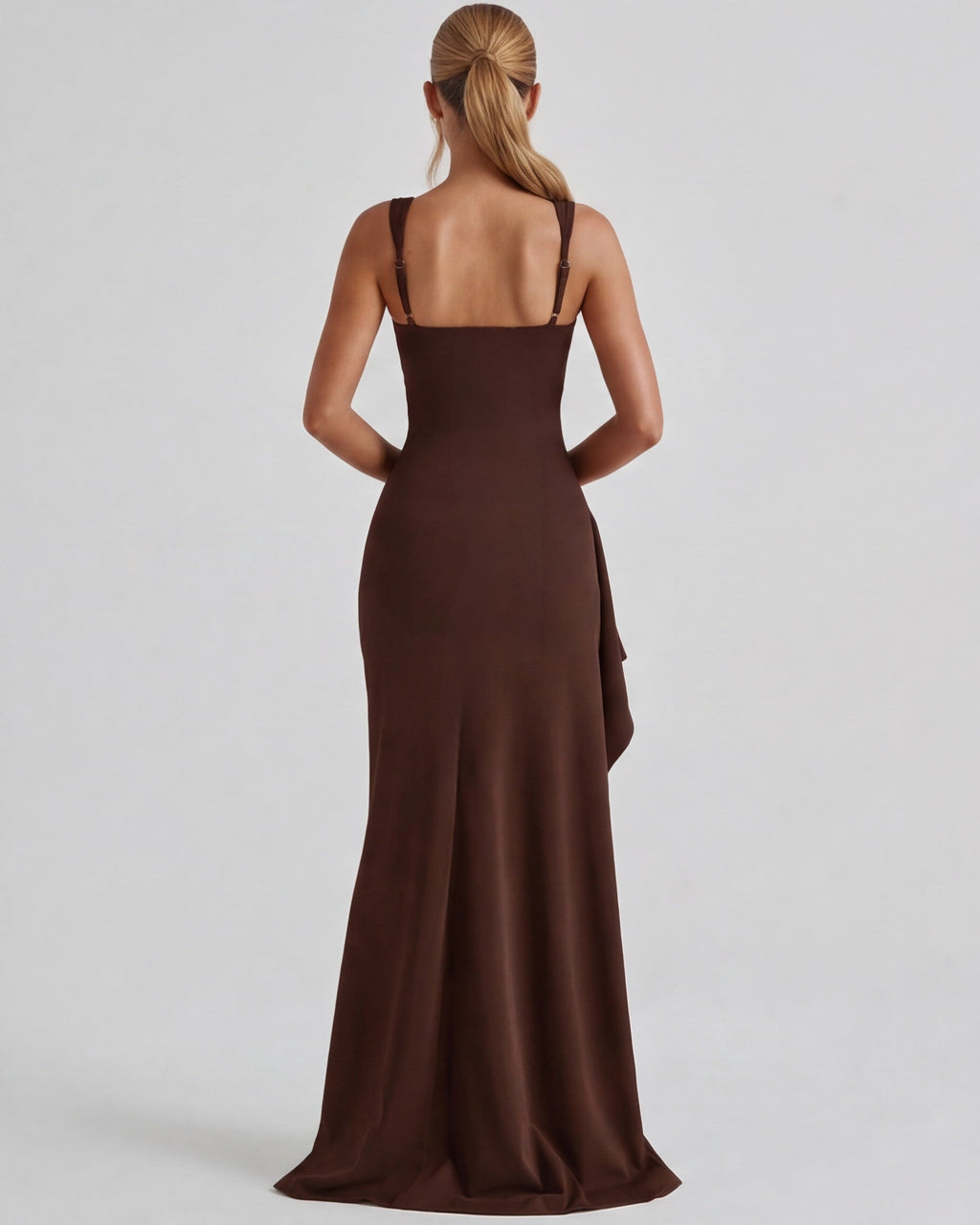 Elena – Vestido largo entallado
