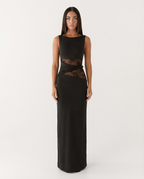 Serena – Vestido largo entallado