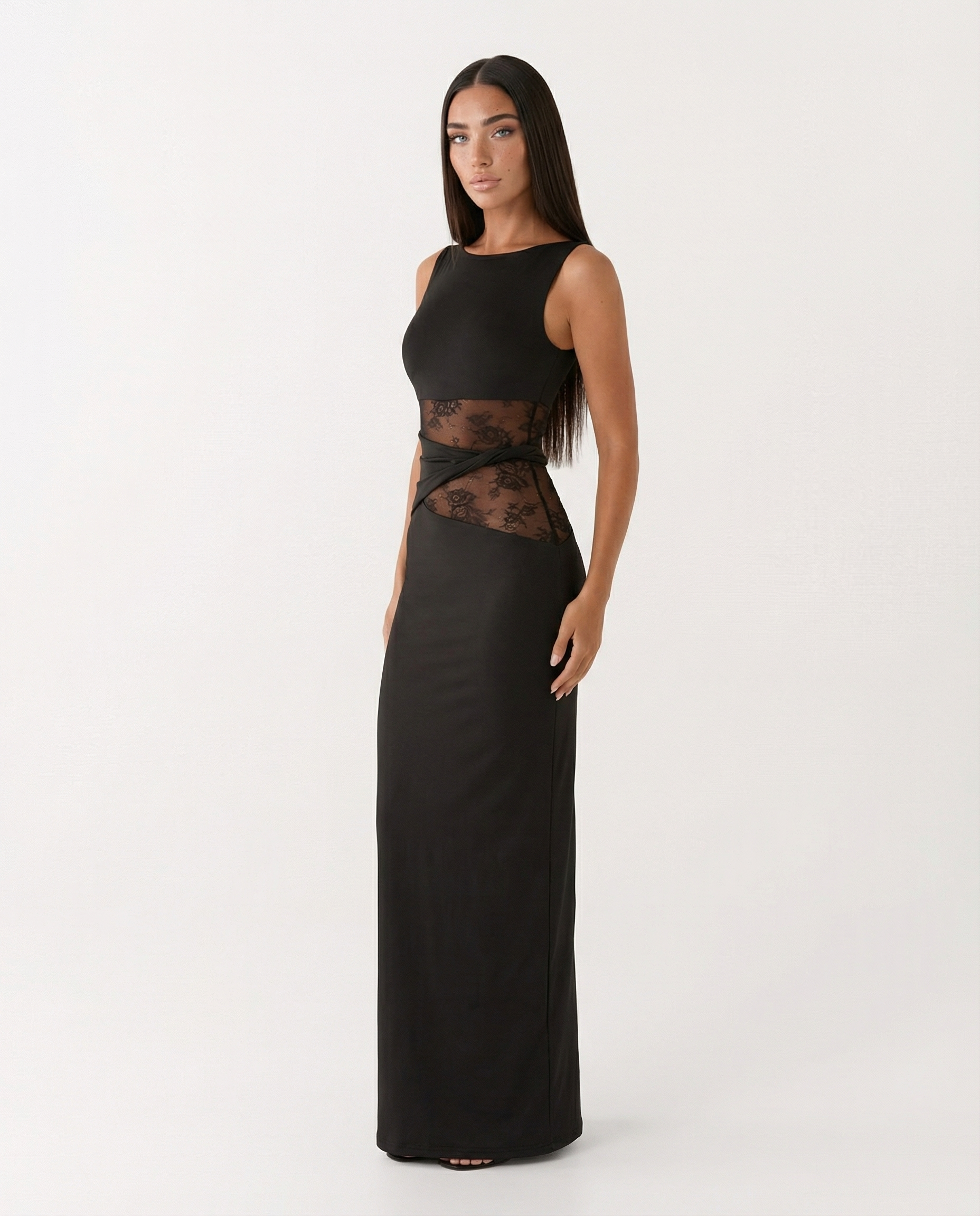 Serena – Vestido largo entallado