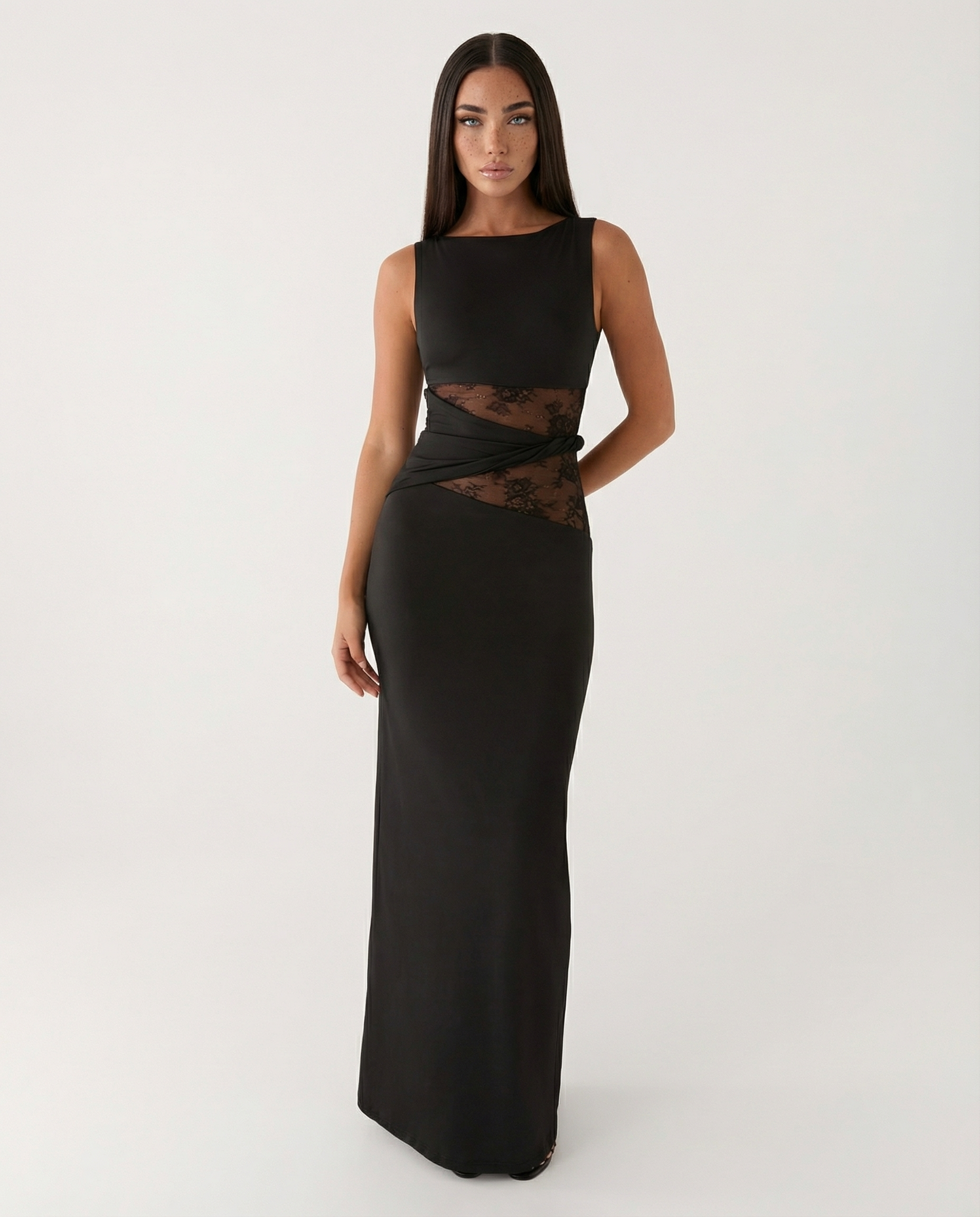 Serena – Vestido largo entallado
