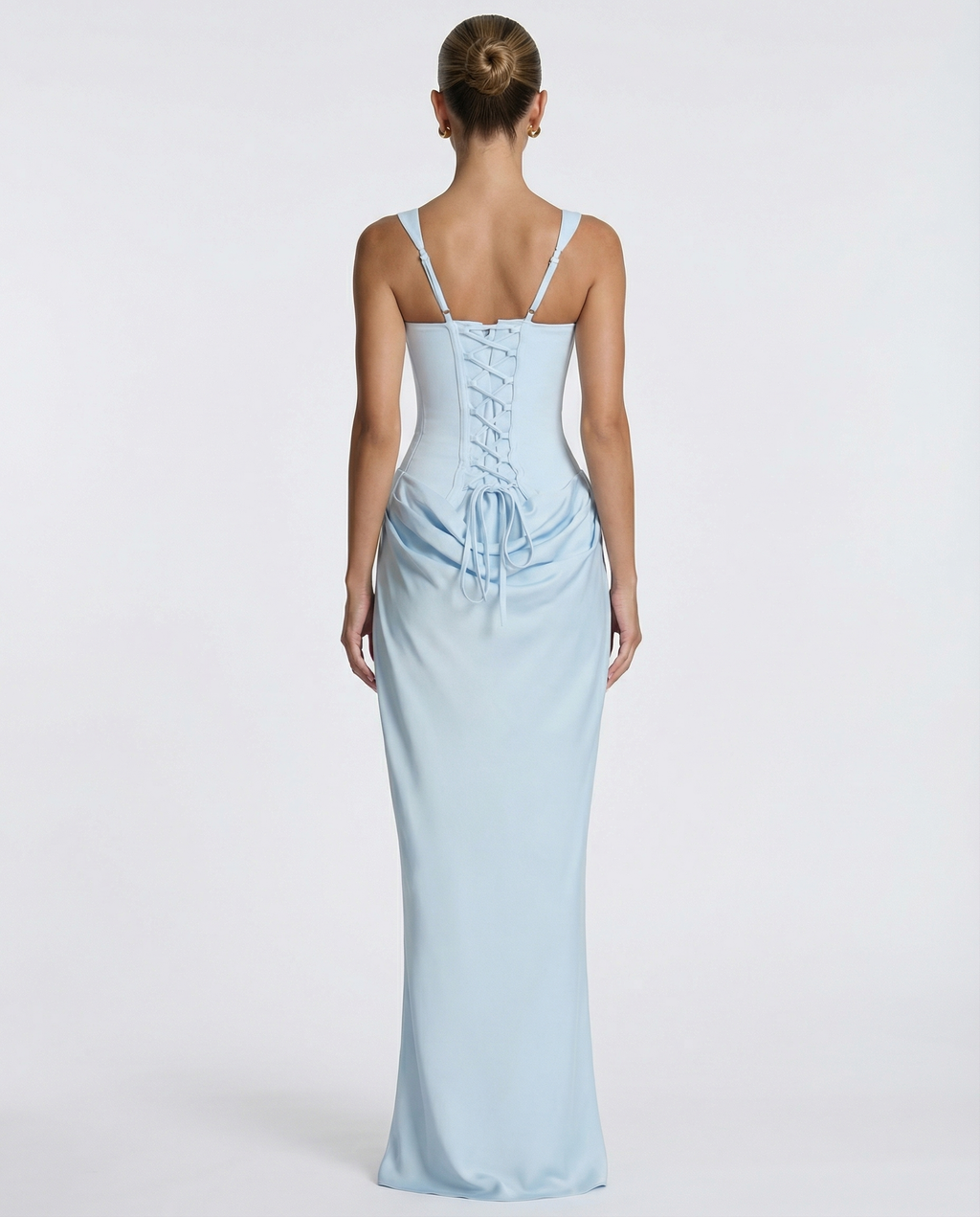 Victoria – Vestido largo efecto corsé