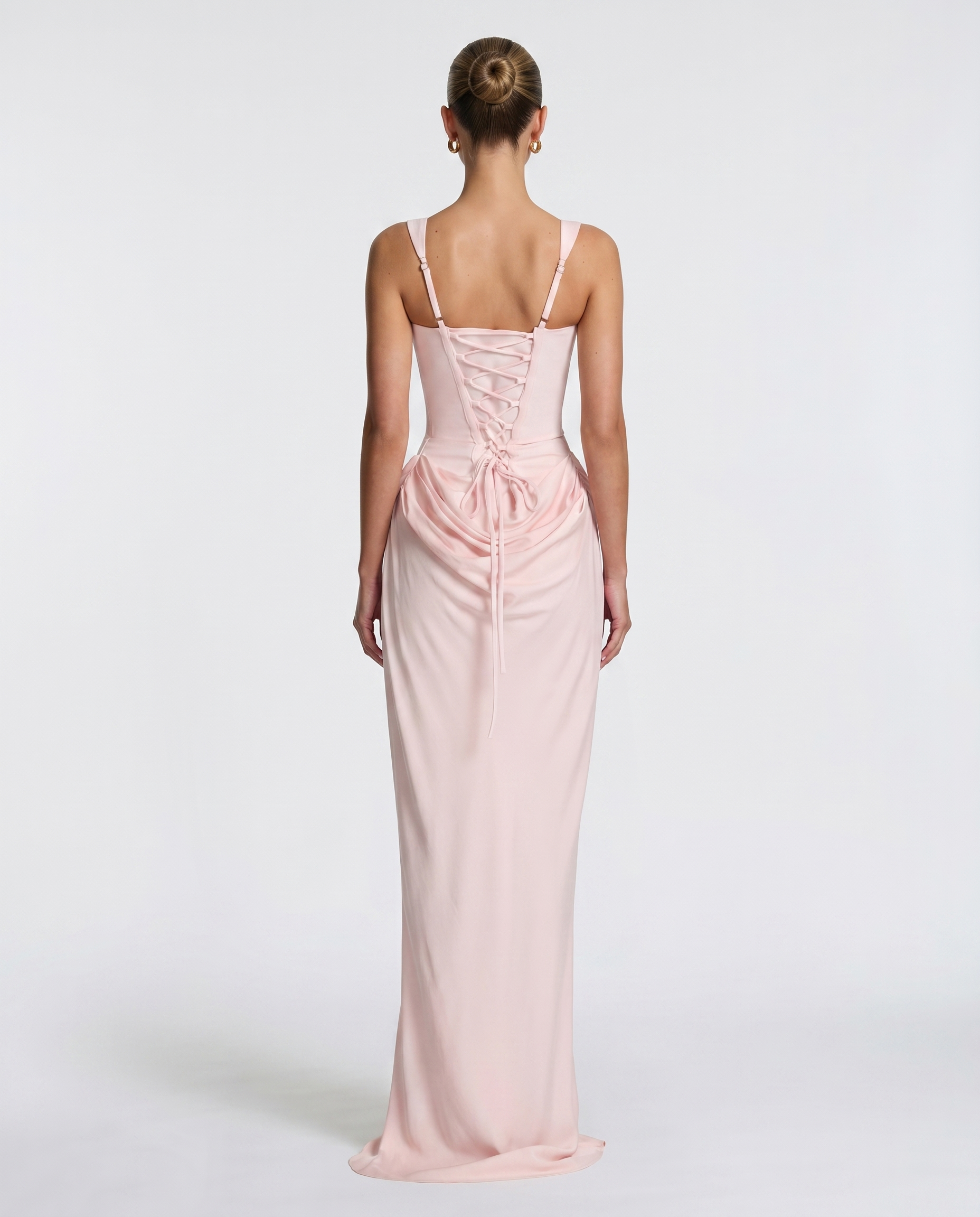 Victoria – Vestido largo efecto corsé