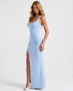 Elena – Vestido largo entallado