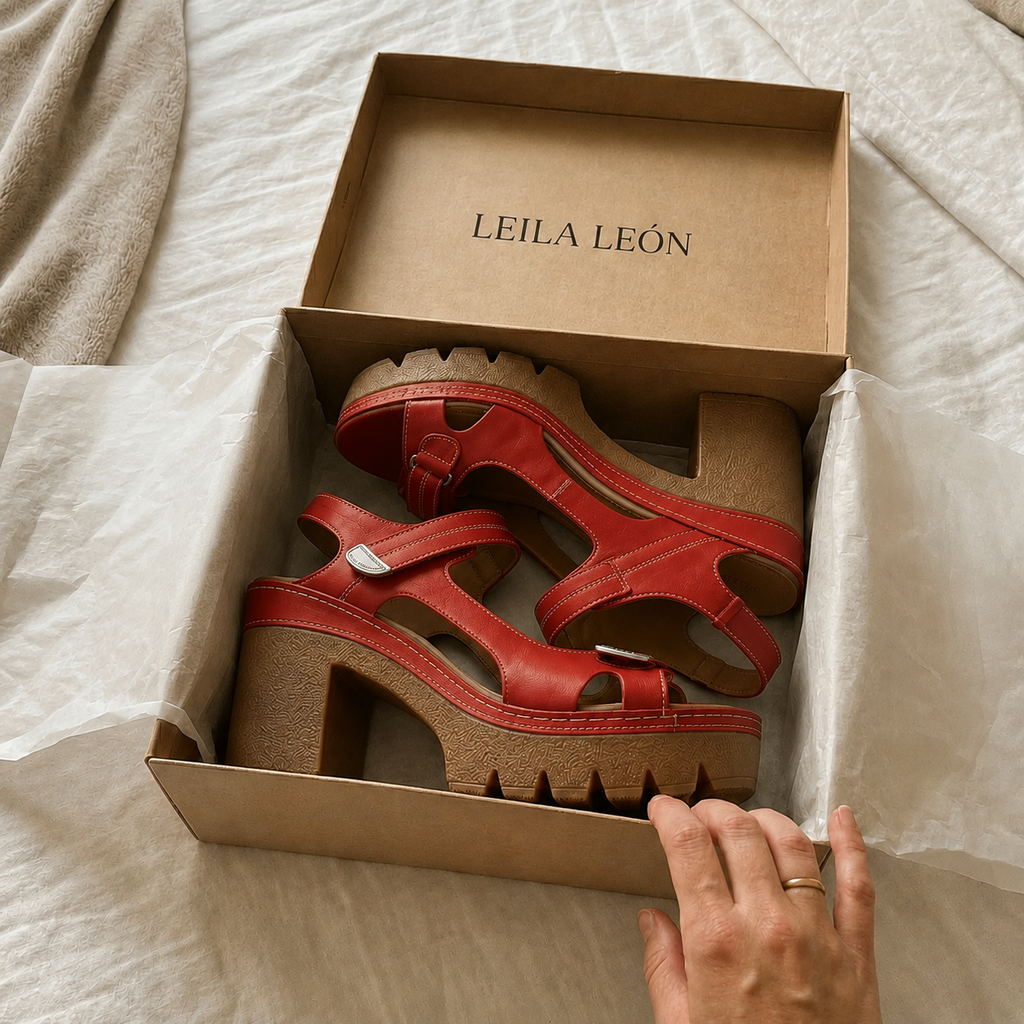 Velora – Sandalia con costuras detalladas.